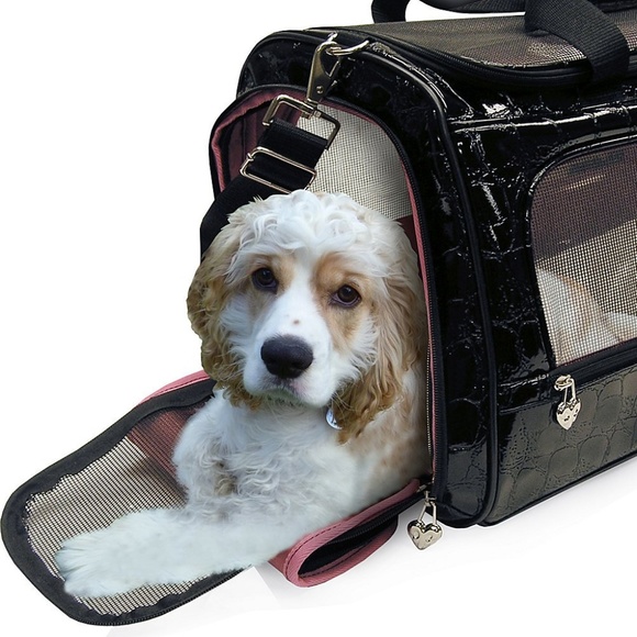 Kathy Van Zealand Other - NWT Dog bag carrier Van Zealand pink/magenta black trim S FREE SHIPPING!!